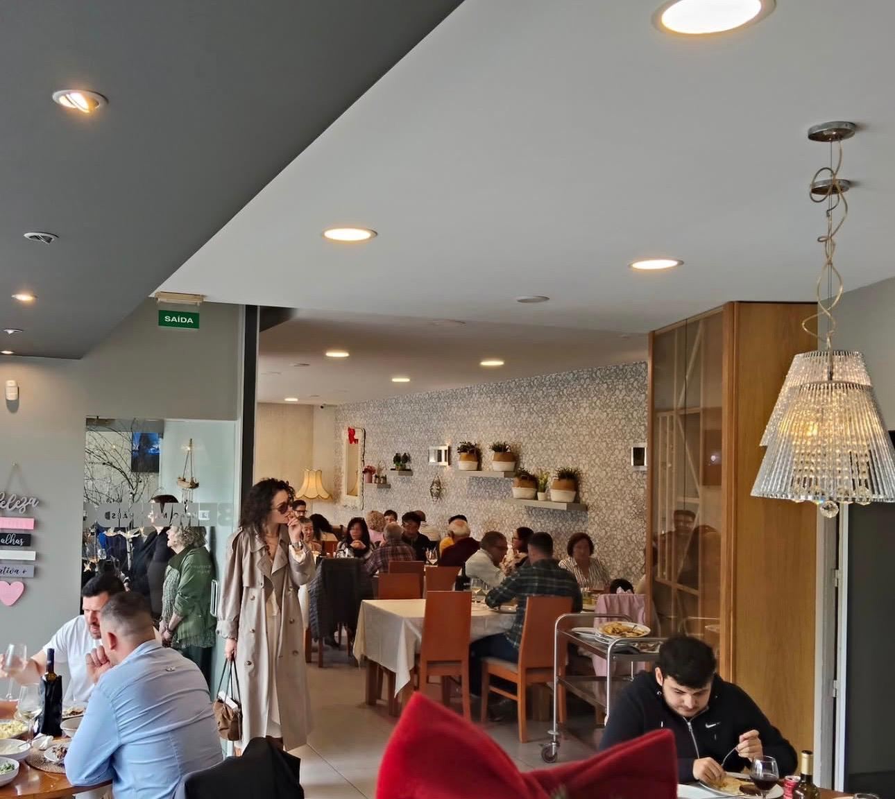 A sala do restaurante